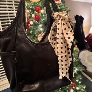 SOLD  Rough & Tumble small Black 7-pocket Tote